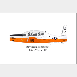 T-6B Texan II Navy Trainer aircraft Posters and Art